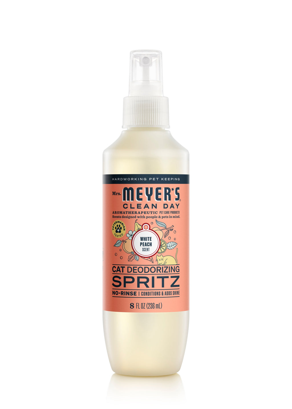 Premium White Peach Cat Deodorizing Spritz