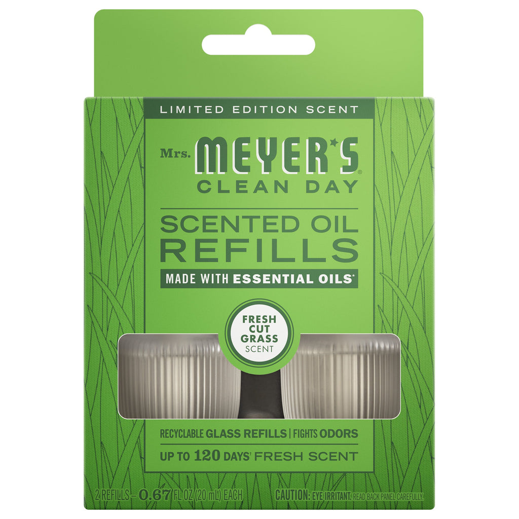Premium Fresh Cut Grass Plug In Scented Oil Refill, 2-Pack