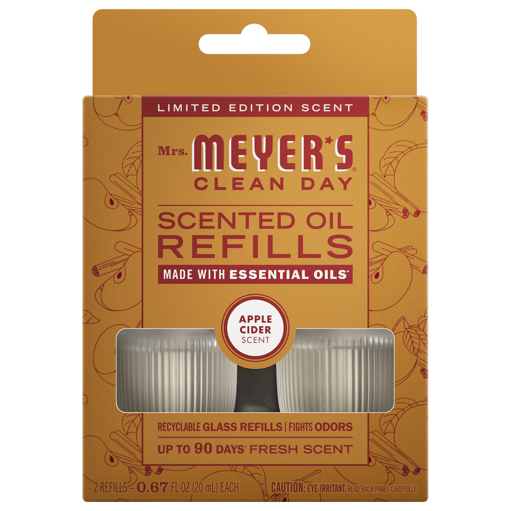 Premium Apple Cider Plug In Scented Oil Refill, 2-Pack
