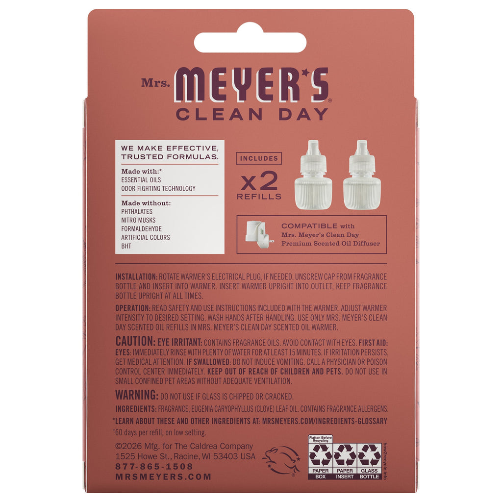 Premium Fall Leaves Plug In Scented Oil Refill, 2-Pack
