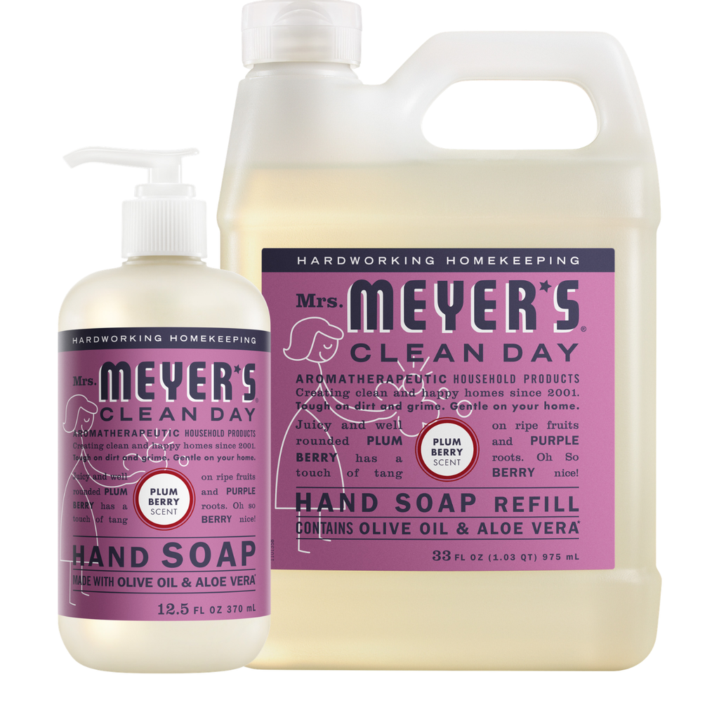 Premium Plum Berry Liquid Hand Soap & Refill Set