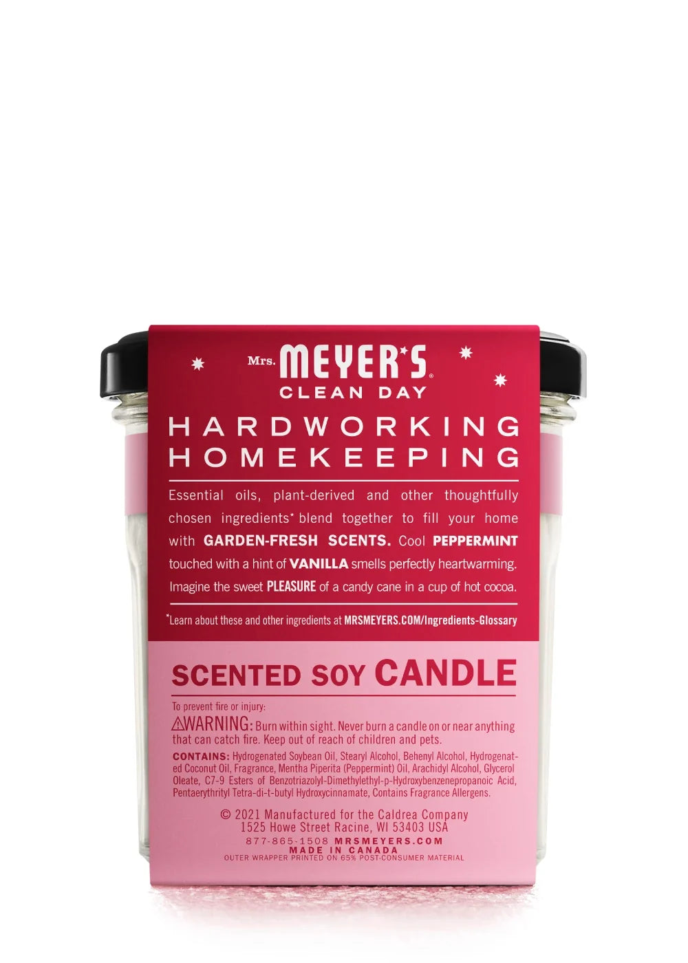 Premium Peppermint Soy Candle Large
