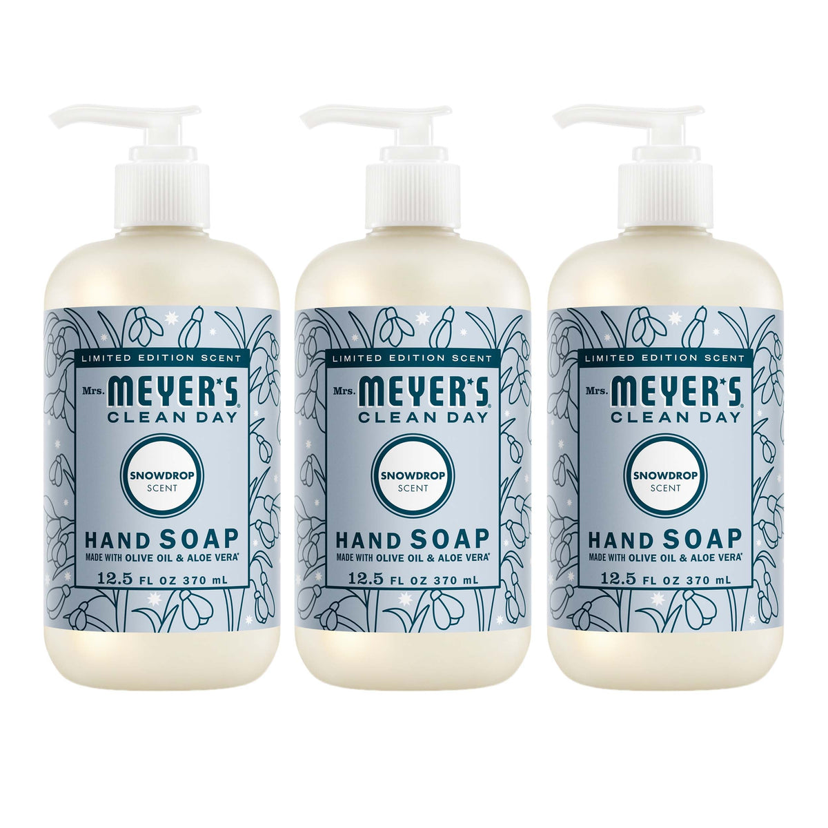 Premium Snowdrop Liquid Hand Soap 3-count Bundle