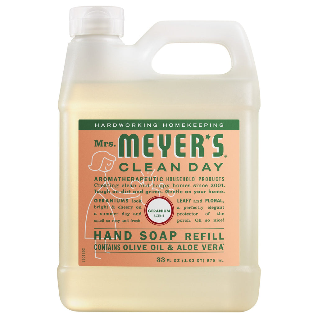 Premium Geranium Liquid Hand Soap & Refill Set