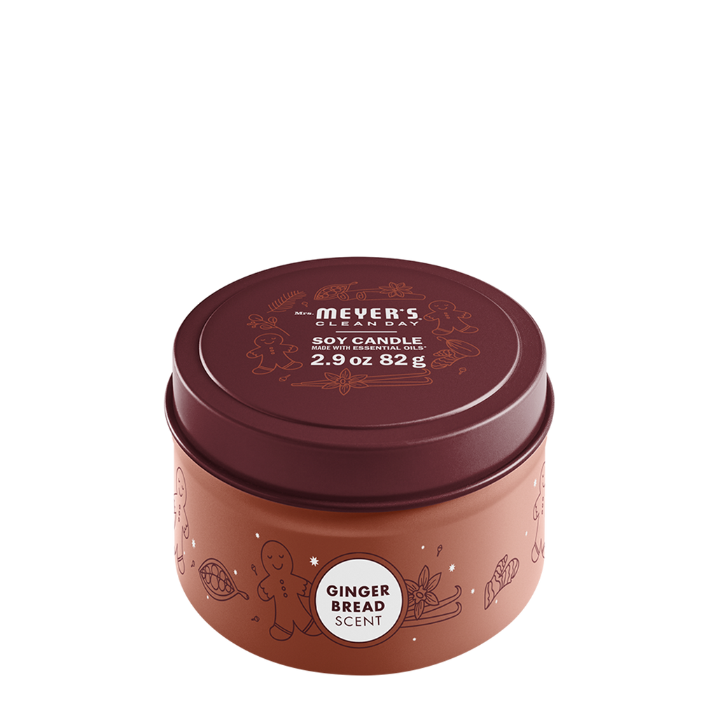 Premium Gingerbread Tin Candle