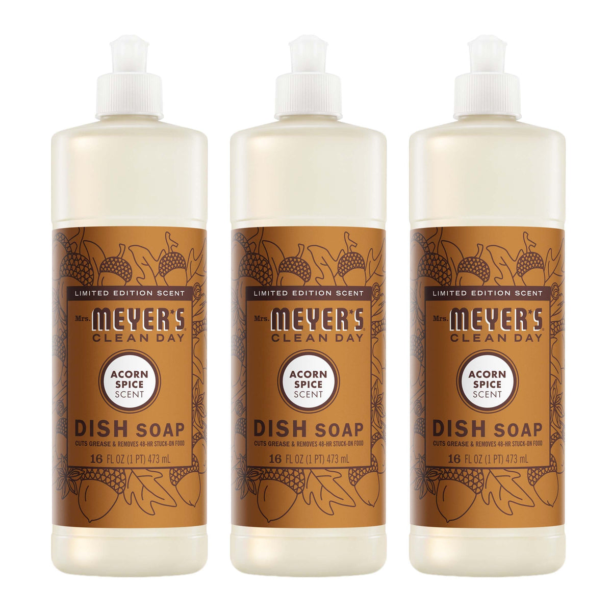 Premium Acorn Spice Dish Soap 3-count Bundle