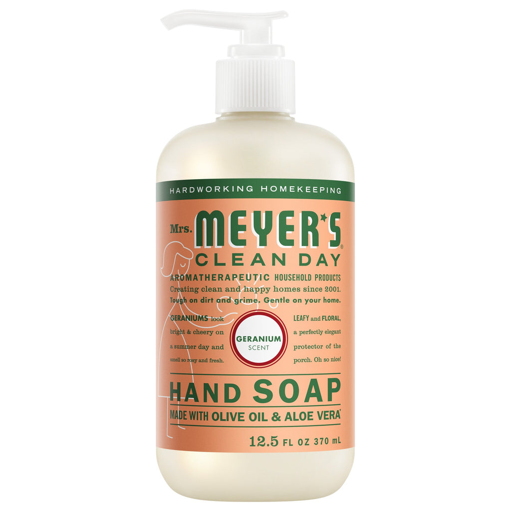 Premium Geranium Liquid Hand Soap & Refill Set