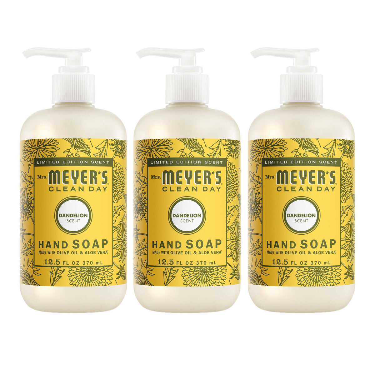Premium Dandelion Liquid Hand Soap 3-count Bundle