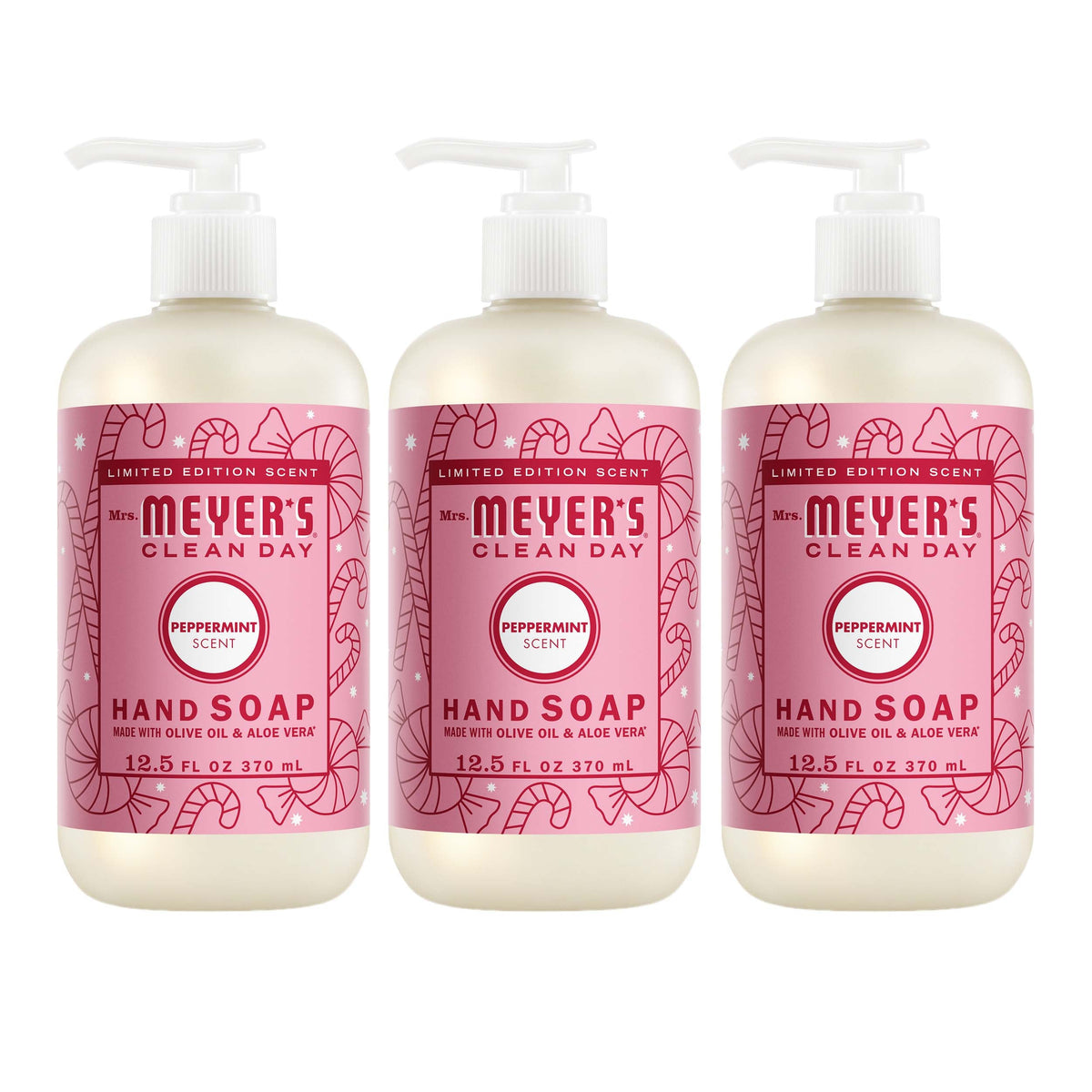 Premium Peppermint Liquid Hand Soap 3-count Bundle