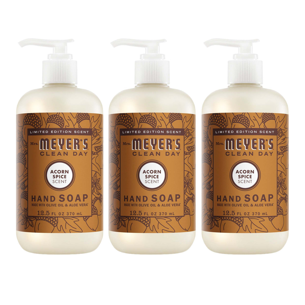 Premium Acorn Spice Liquid Hand Soap 3-count Bundle
